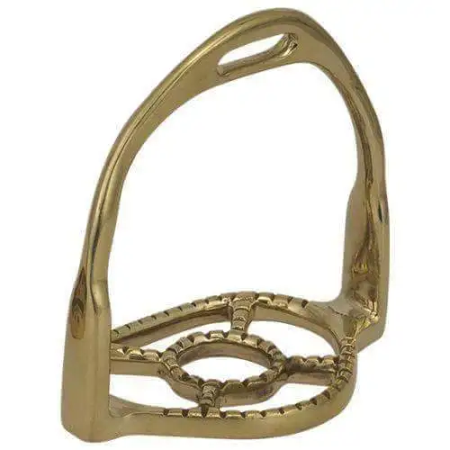 Top Quality golden Spanish stirrups horse riding steel