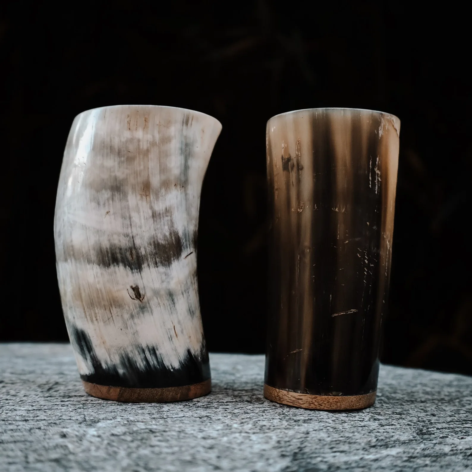 Real Horn Whiskey Tumbler Customized Logo Short Drinking Horn Glass for Parties and bar Buffalo Horn Glass at Low Price From LHD