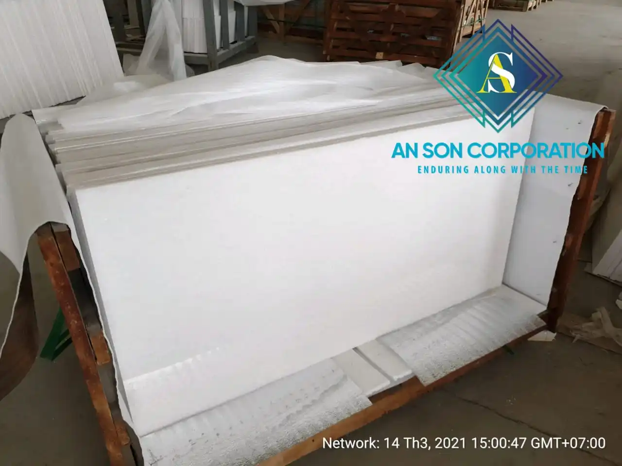 Высококачественный вьетнамский чистый мраморный камень-белый камень