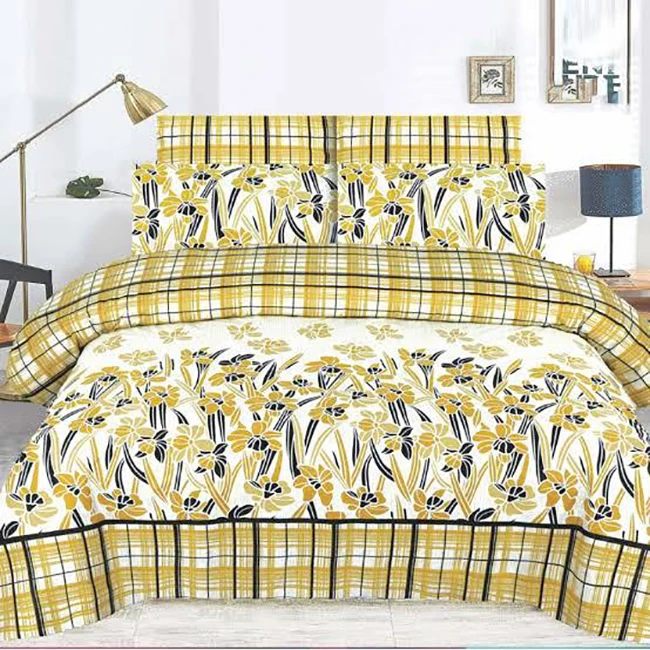 Wholesale price High Quality Luxury bed sheets set in cotton in top quality at competitive rates bedsheets