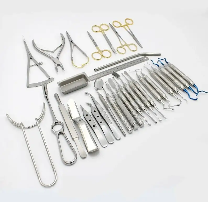 Periodontal Instruments Kit 33 PCS Dental Implants & Orthodontic Surgical Tools