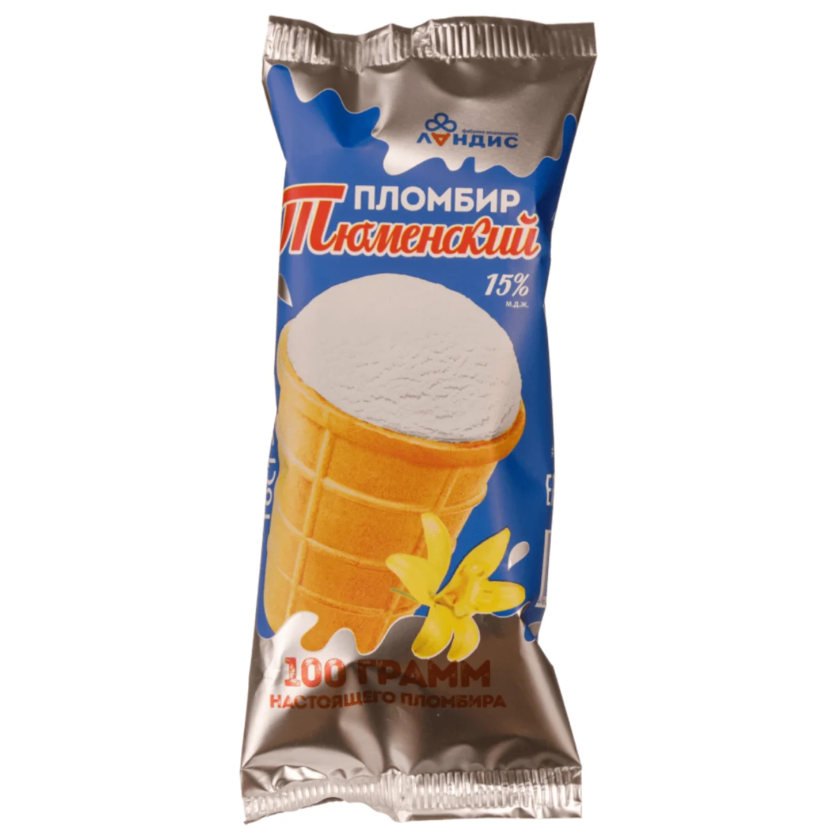 15% Vanilla Filling Waffle Cup Ice Cream From Natural Milk Chocolate Tasty Product Dessert Ice Cream