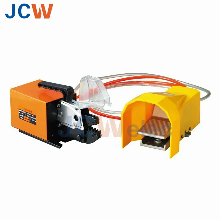 JCW-320 China Manufacturer Crimping Machinery Semi-auto Crimping Machine Pneumatic Ferrule Crimper