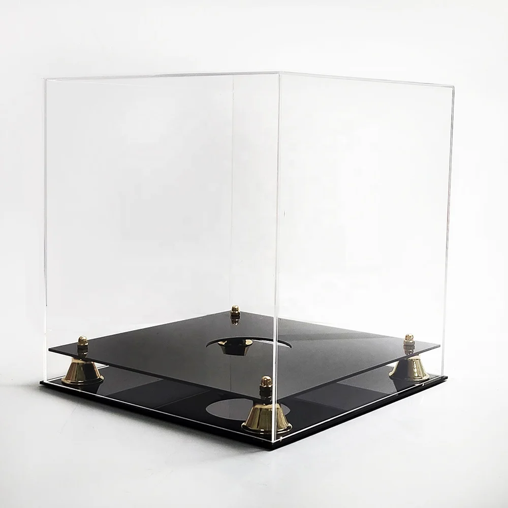 Wholesale UV Protection Transparent Acrylic Football Basketball Golf balls Display Box