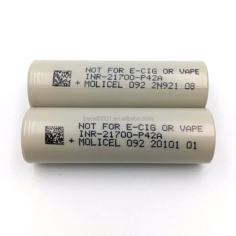 100% Original Molicel Taiwan INR21700 P42A 4200mAh -40 Low Temperature High Rate Discharge Li Ion battery Cell Molicel P42A P42B
