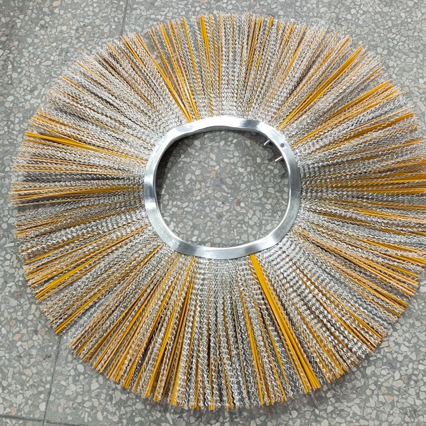Standard Wavy Sweeper Brush 6.4 x 24  6684129 Construction Equipment Poly Steel and Poly-Steel Mix Wafer Brushes