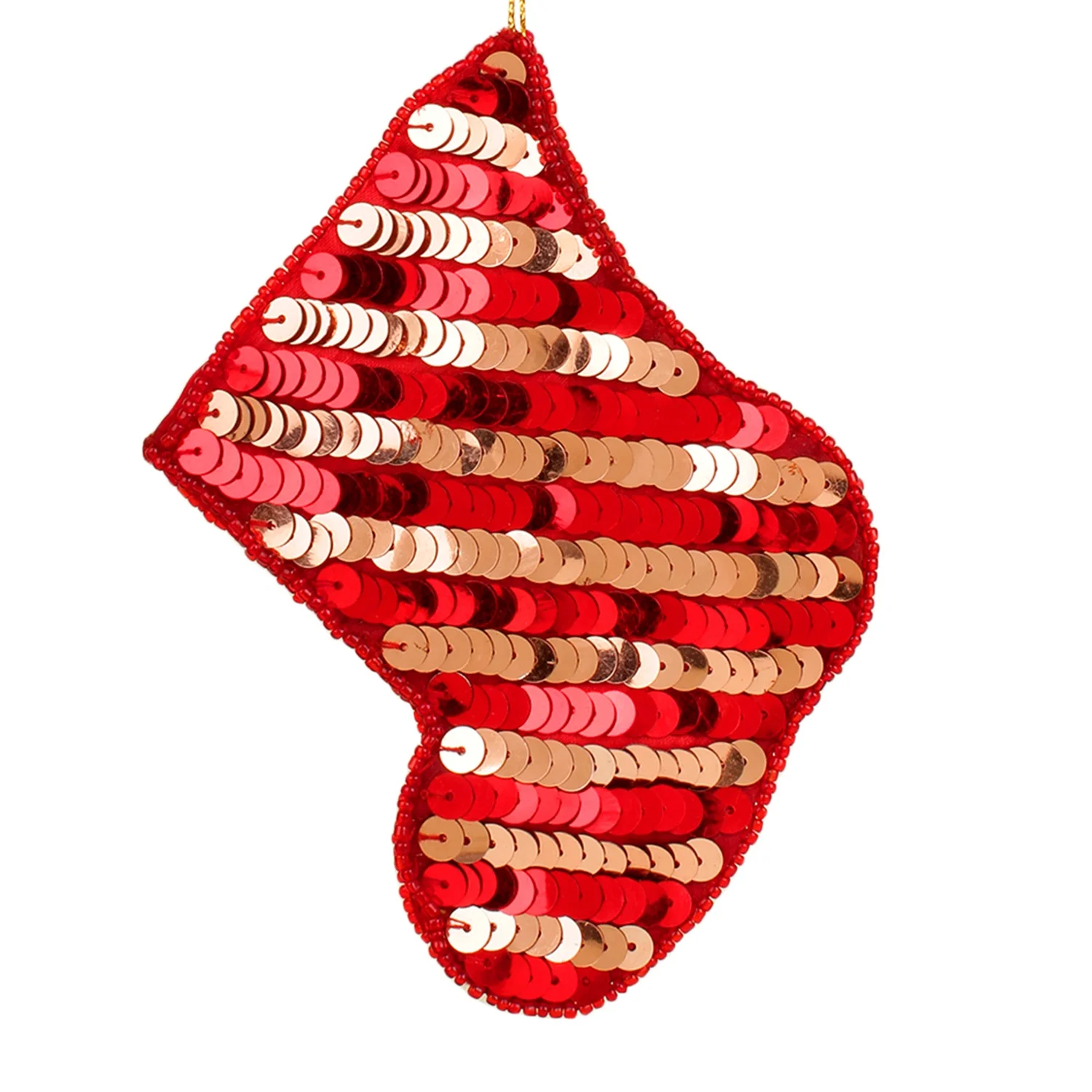 Handmade Handcrafted Embroidered Beaded Velvet satin Christmas Decorations Ornament Santa  Socks   Giraffe Elephant Customized