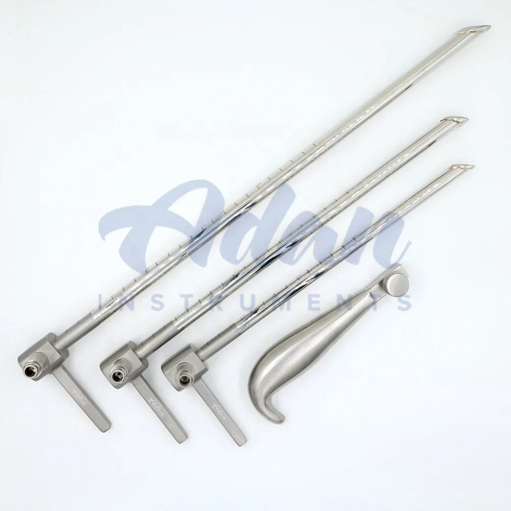 2023 Customized Fiber Optic Stainless Steel Esophagoscopes Instruments Kit with Handle - Special ENT Instruments Kit