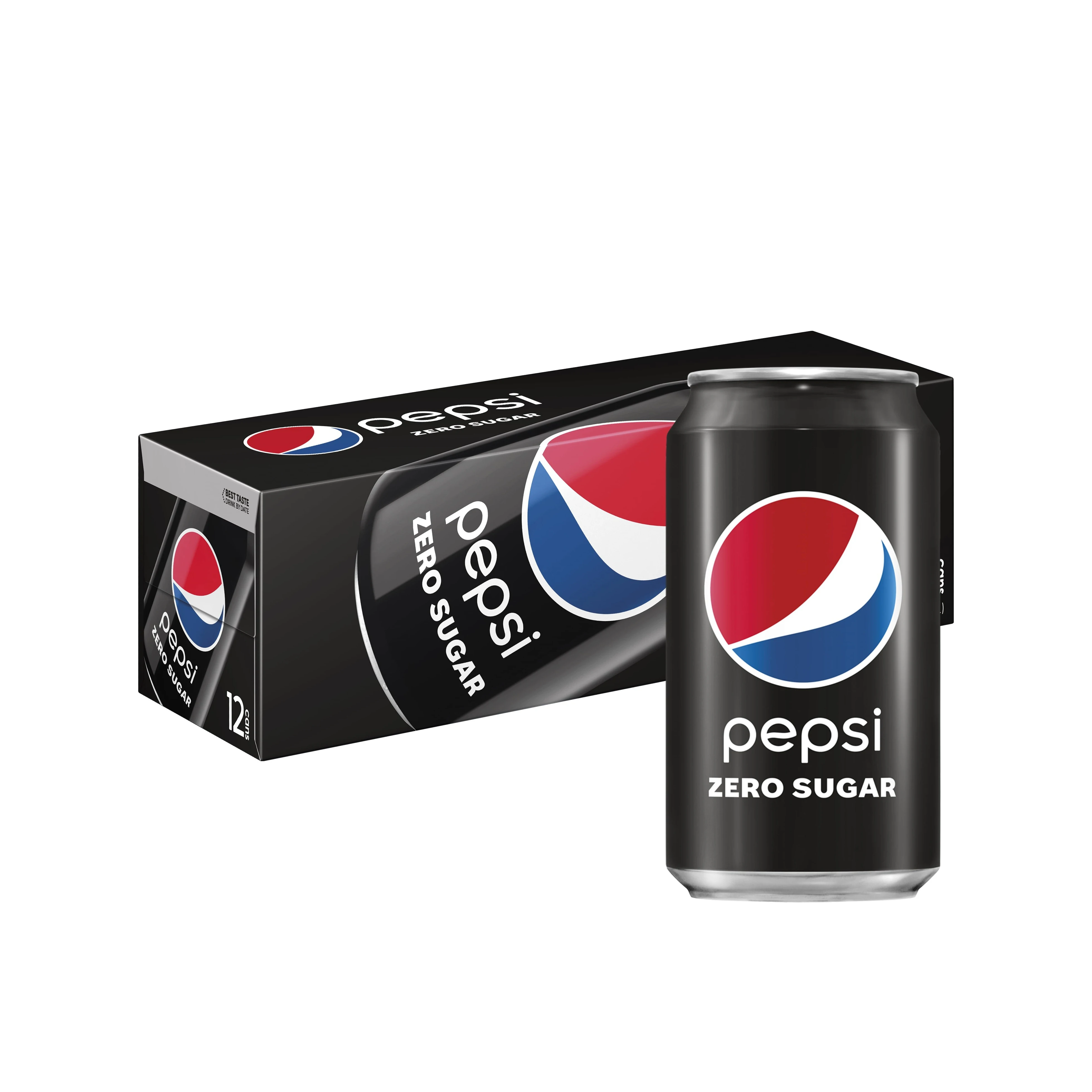 12pc Pe psii Max Cola Flavored Zero Sugar Soft Drink Bottles 1.25L