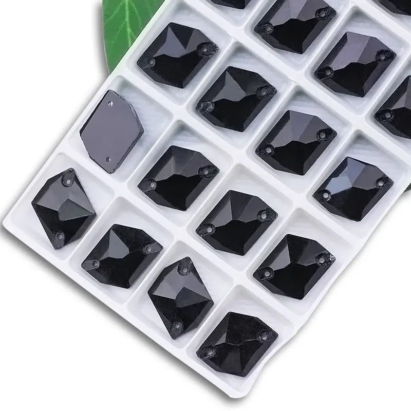 Anwen Glass Cosmic Shape Flat Back Sew on stones  double hole clothing  accessories sewing for clothing fashion