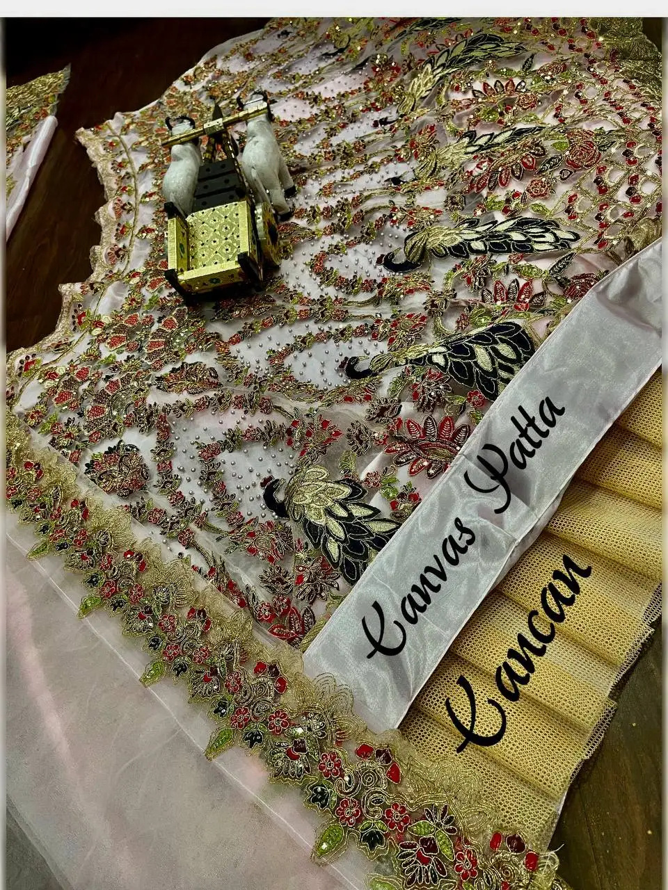 Amazing new design white Colour bridal Lehengha Choli, Wedding Lehenga Choli with blouse and duppata  in M creation