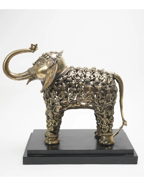 BRASS ANTIQUE TRIBAL ELEPHANT FOR HOME DECOR