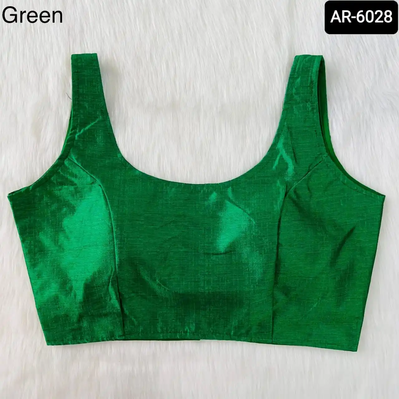 New Indian Designer Style Bollywood Plain Blouse with Heavy Phantom Silk with Fusing Pasting Free Size fully Stitched Blouse