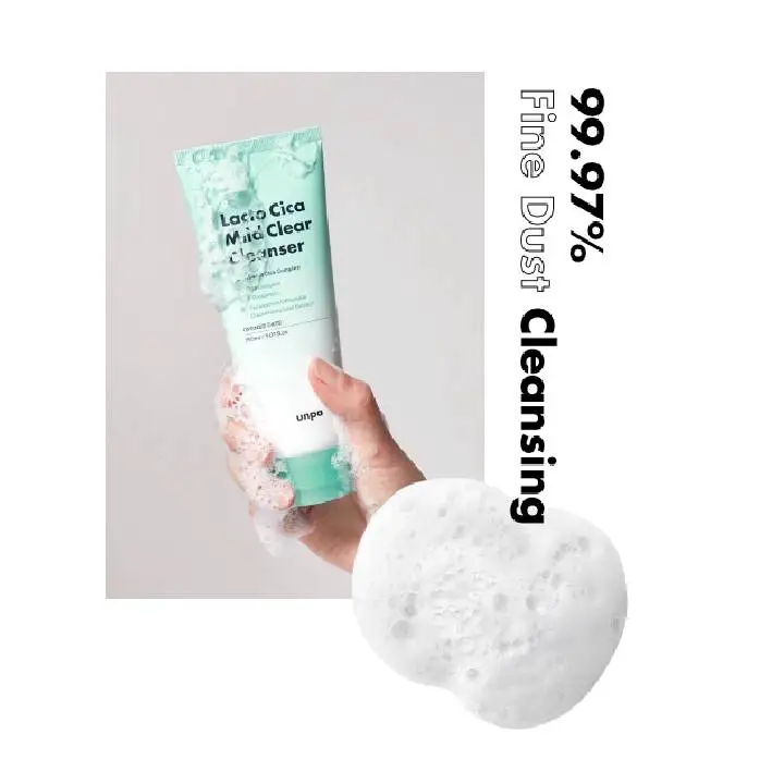 Korea wholesale Unpa Lacto Cica Mild Clear Cleanser 150ml  Moisturizing Cleansing Foam for Pores Oily Skin