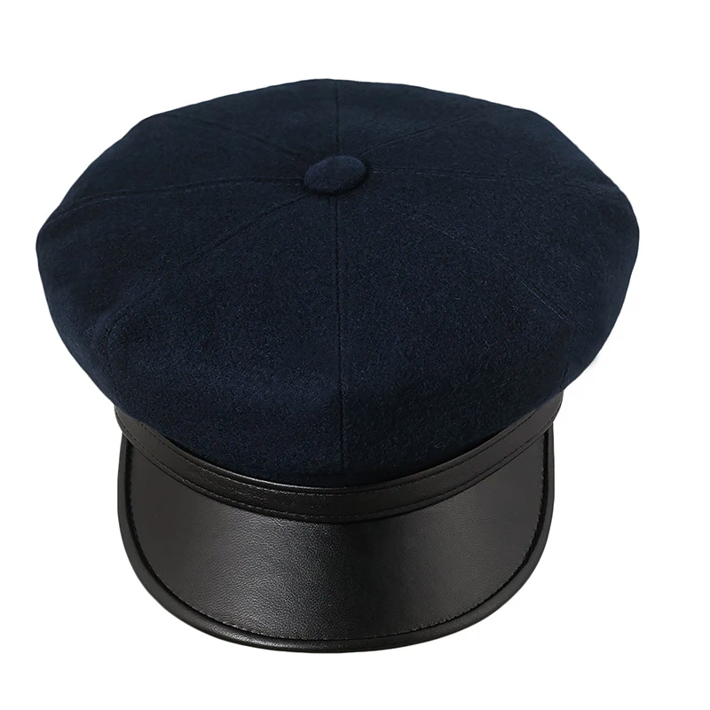 Hand Made Security Fashion Style Uniform Navy Cap Used For Fire Service Scouts And Security Officer Uniform Peaked Hat Visor