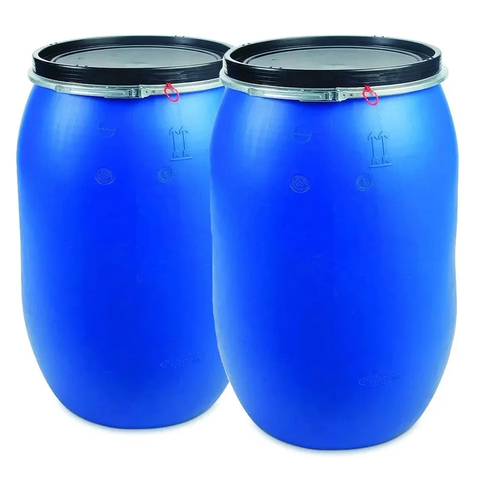 160L HDPE multi-functional round plastic drums at cheap price / Buy Plastic Barrel 200 Liter HDPE Open Top Plastic Blue Drum