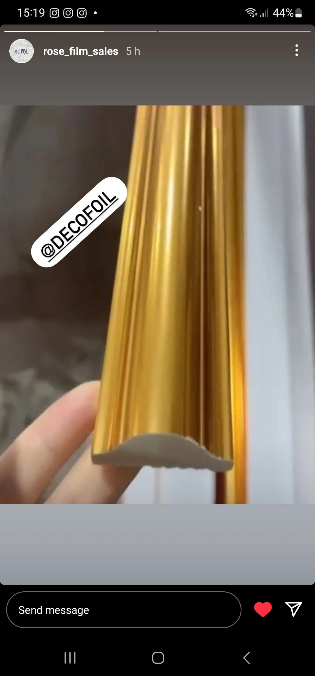 Golden Foil Metallized Holographic Film for Interior Decoration