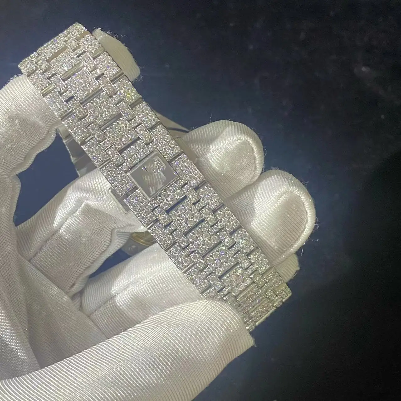 Механические мужские часы Moissanite VVS оптовая продажа