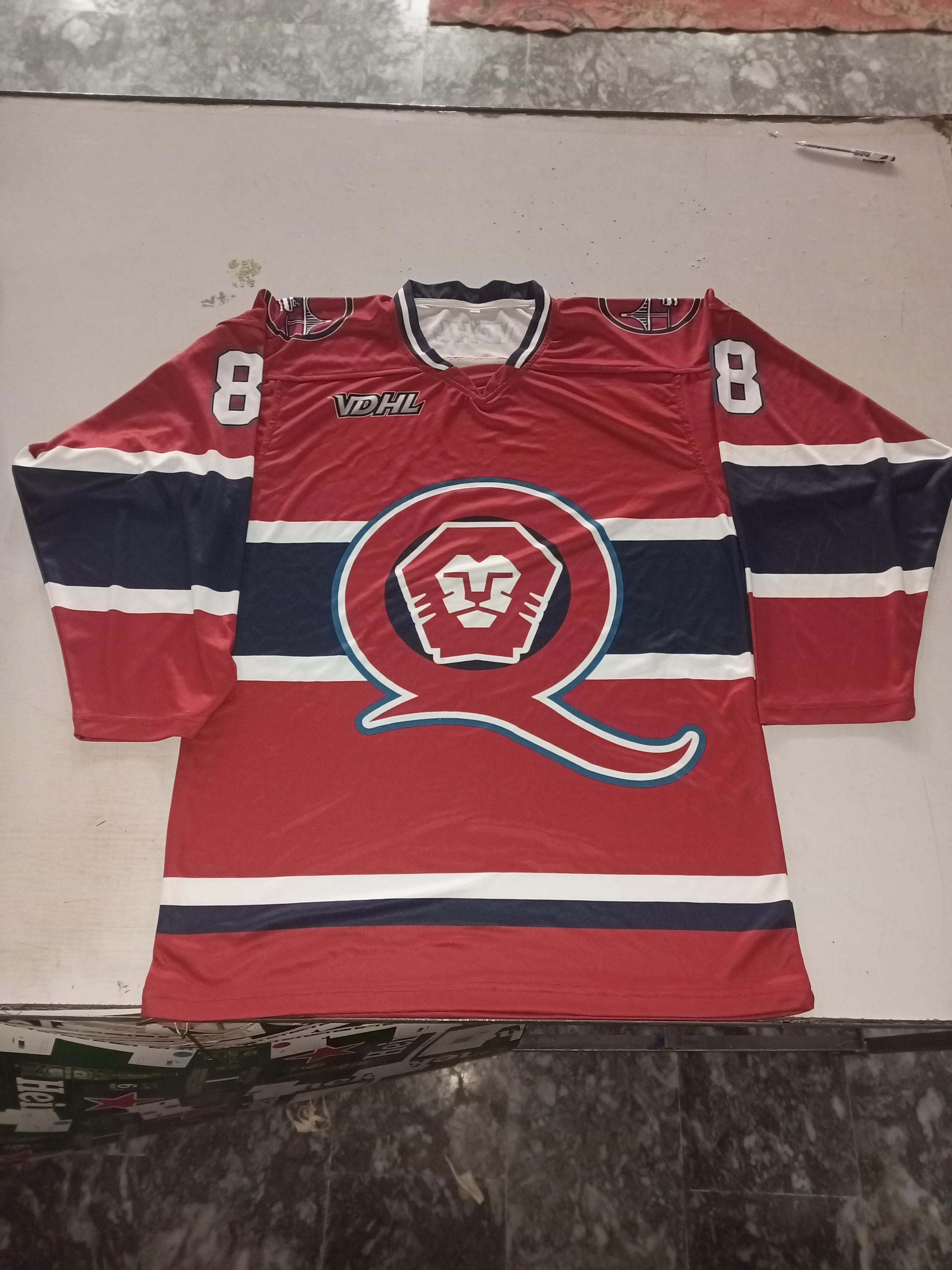 Ice Hockey Shirts Custom Hockey Jersey Golden Sublimation Embroidery Unisex OEM Customized Anti Technics Logo Style Time Knights