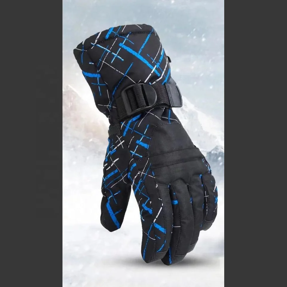 Custom High Quality Outdoor Sports Ski Gloves for Mens Custom Logo Polar Snow Snowboard Gloves Skis Skis 2024 New