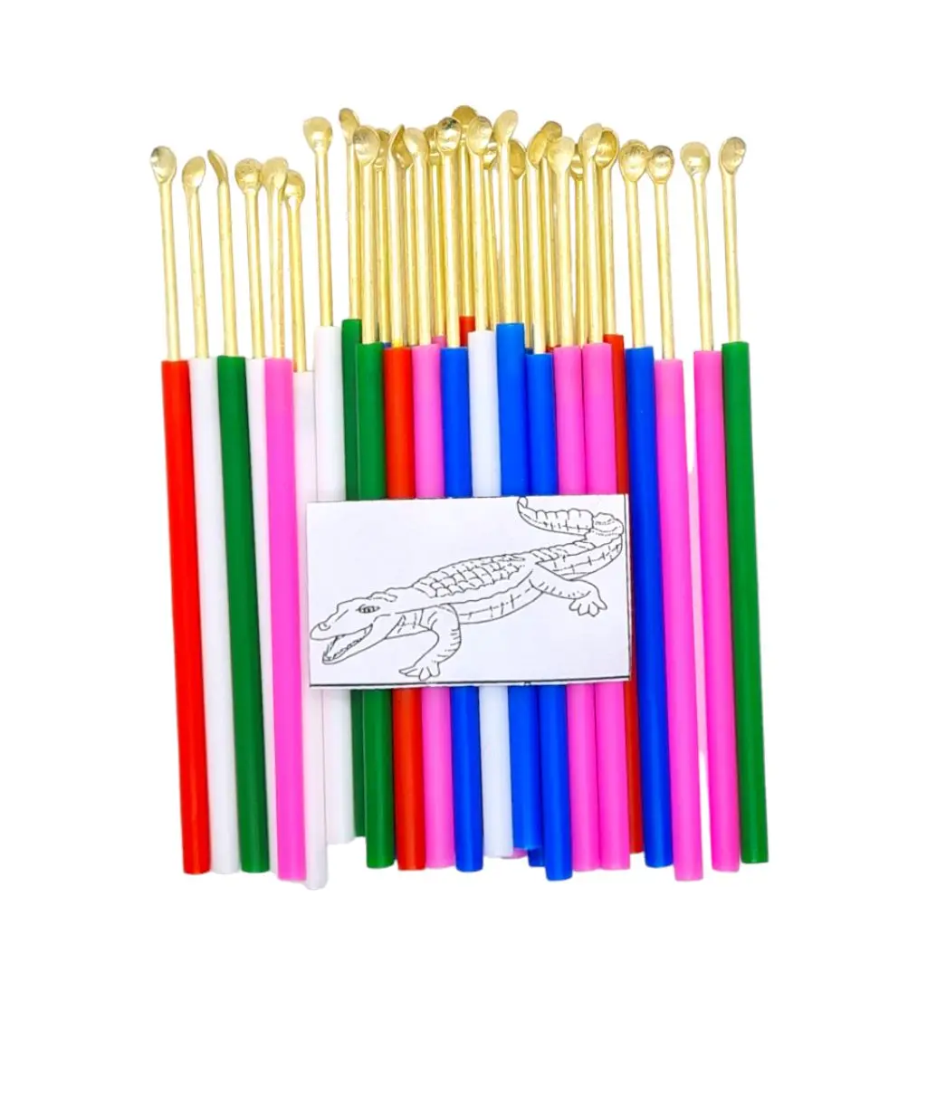 Wholesale Hot Selling Low Price New Beauty & personal Products Crocodile Pattern Earpick Curette Ear Pick Remover Earwax Cleaner