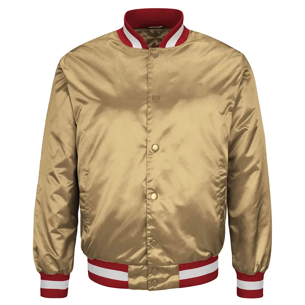 2024 Wholesale Custom Designer Logo Jackets Casual Baseball Jacket Letterman Coat Cotton Unisex Silk  Satin Varsity Jackets