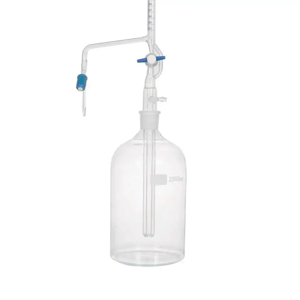 Автоматическое прозрачное стекло BURETTE с ПТФЭ ключевым запорным клапаном радикальный производитель и сертификаты