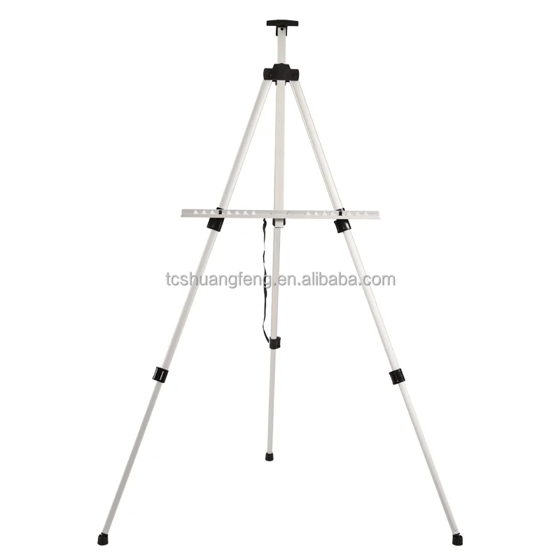 Metal Easel Floor Stand Aluminum Metal Tripod Adjustable Easel for Painting