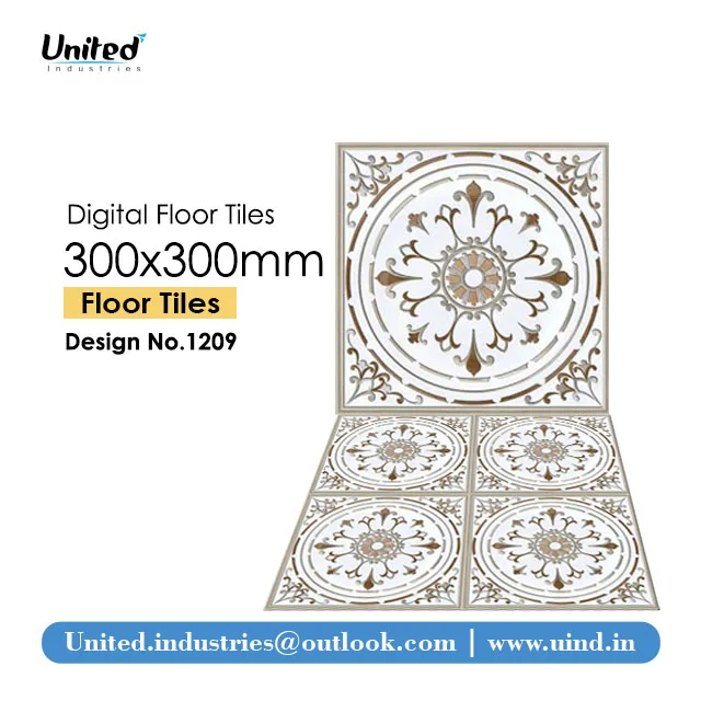 Latest Classic Modern Ceramic Carpet 300x300 mm Digital Floor Tiles High Quality Stone Flooring for Outdoor Room 6 mm Thickness