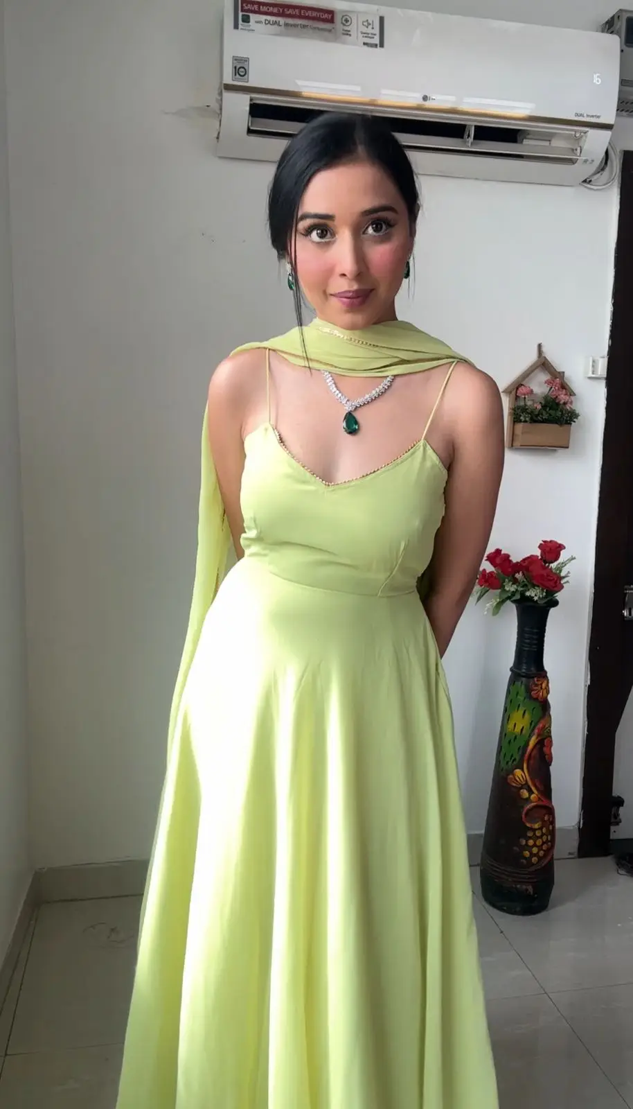 Customizable Y2K Style Georgette Gown Plain Fully Flair with Sleeves Directly Woven from India for Weddings and Work