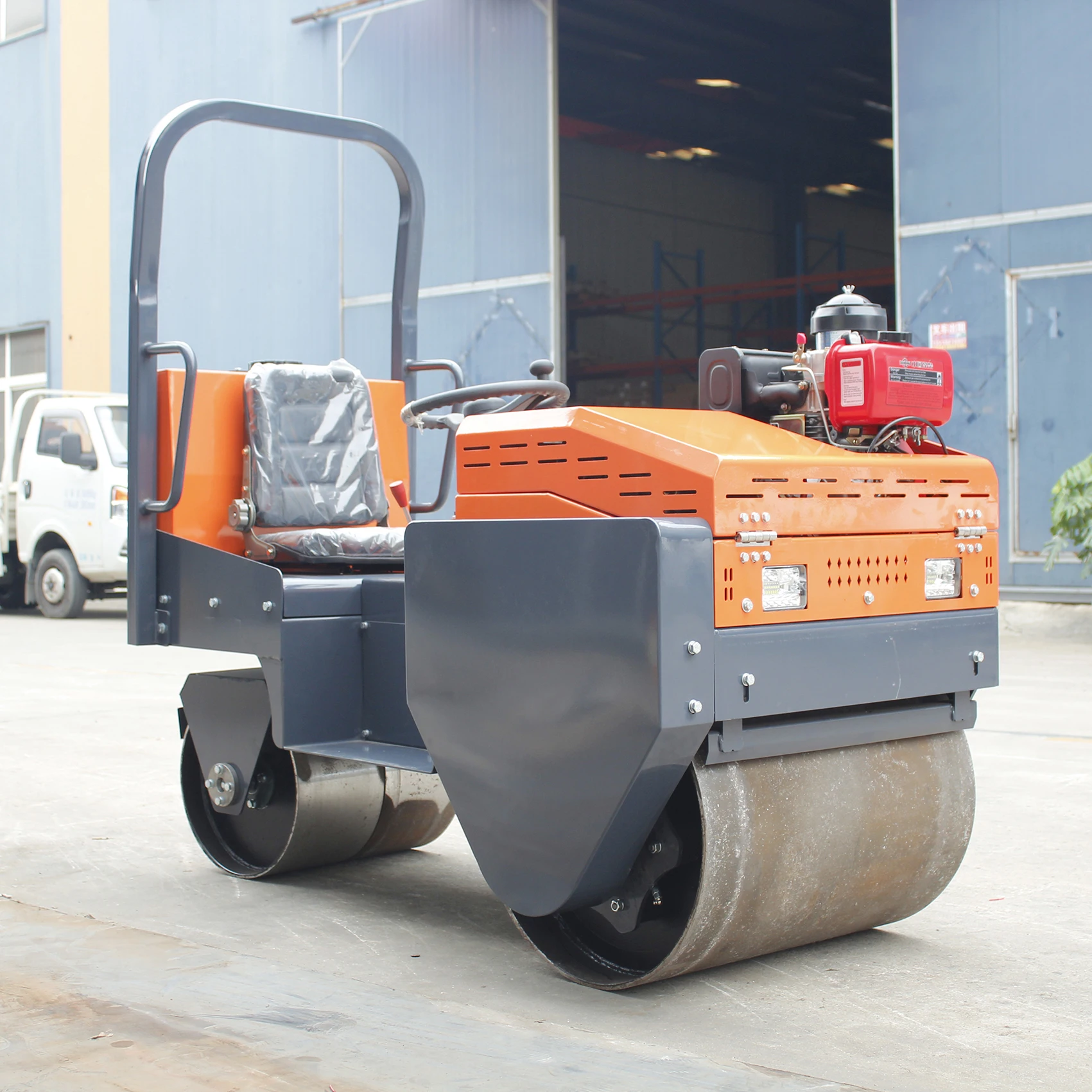 Construction machinery 1 ton 2 ton 3ton  double drum ride on hydraulic roller diesel gasoline road roller compactor for sale