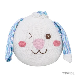 Super cute animal-shaped woolen pillow backrest decoration gift.