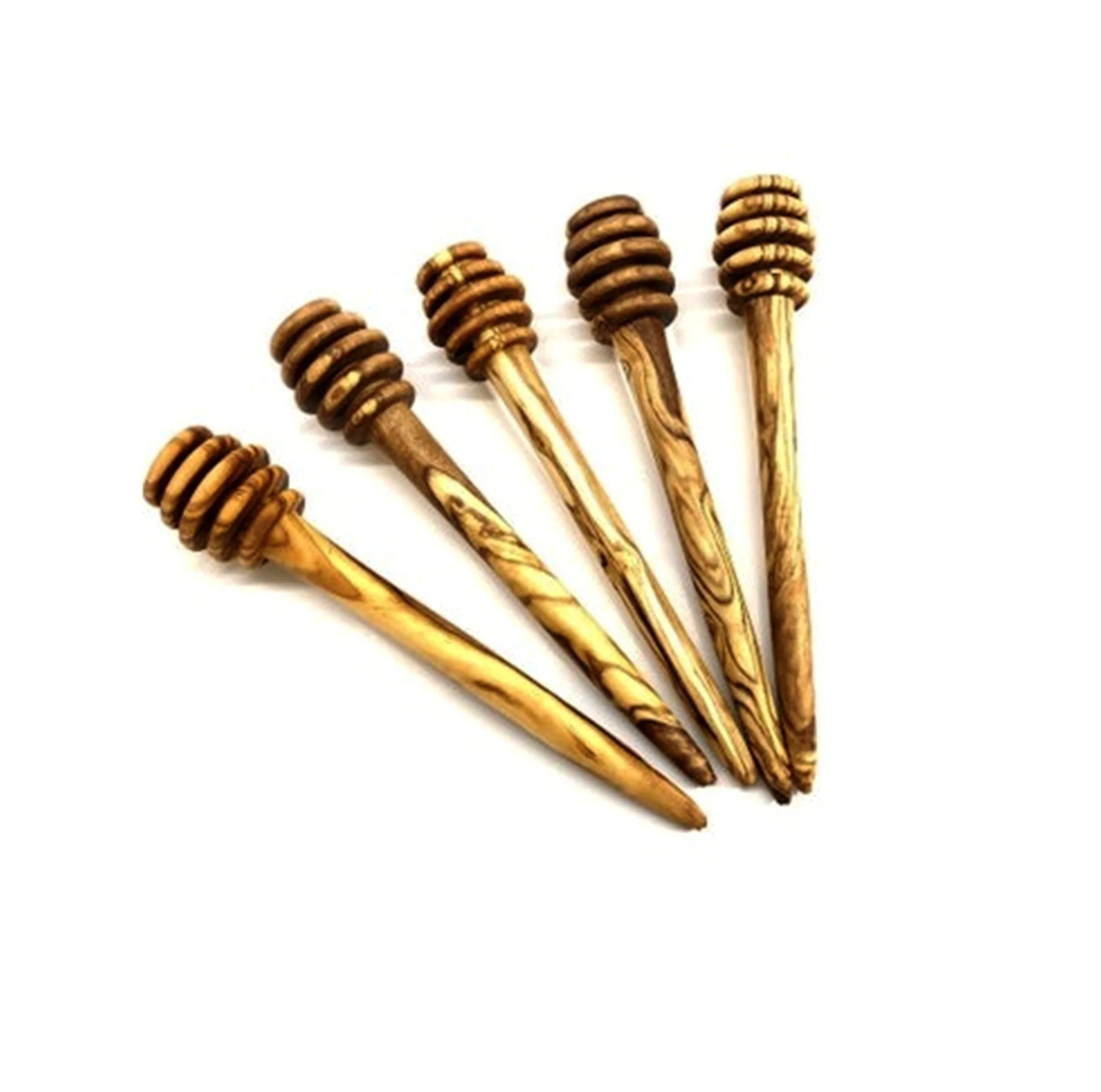 Buy Set of 5 Honey Scoops Made of Beech  Custom engraved & Size wedding party favors gifts Natural Color Made In India