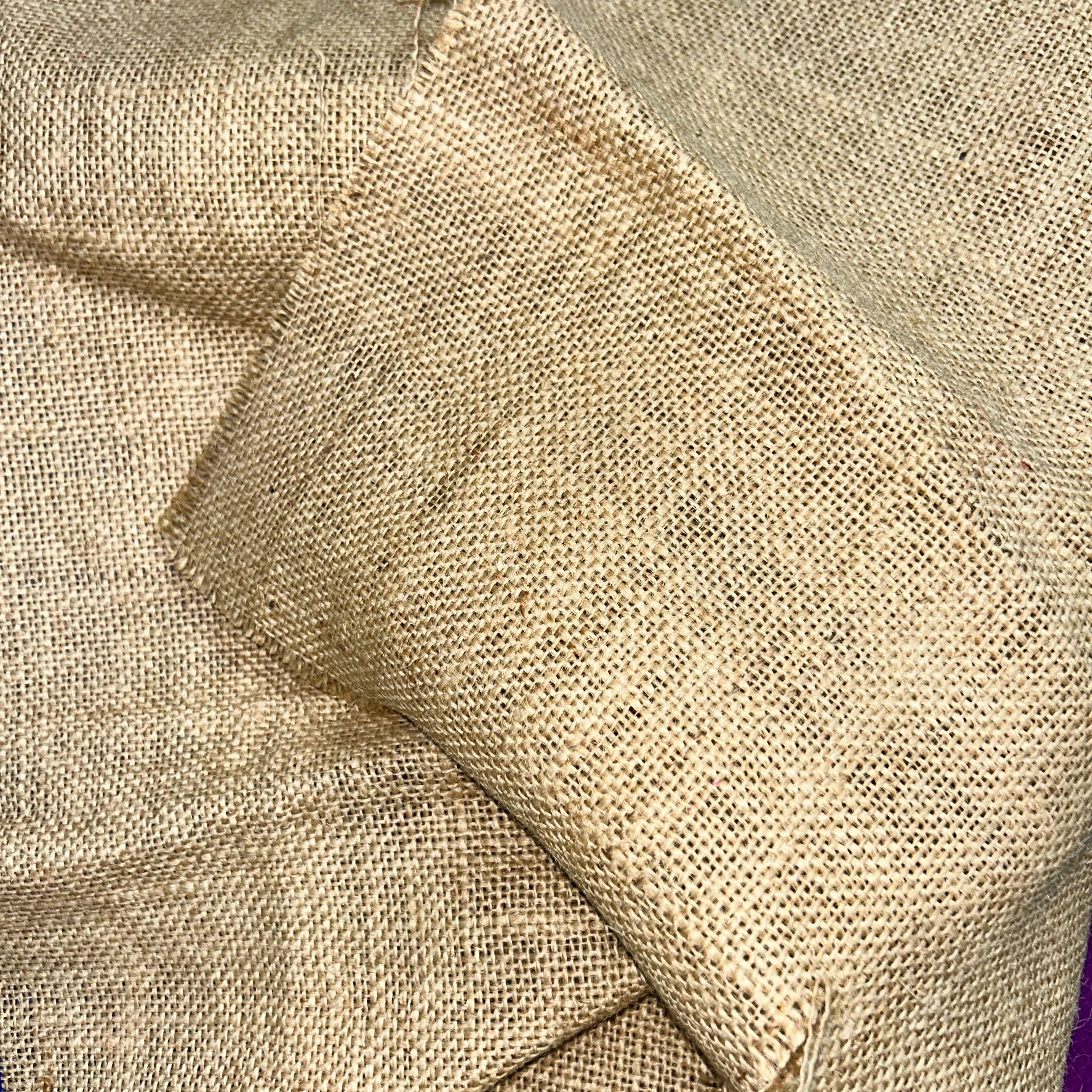 Miraal 9 oz Eco-Friendly 100% Jute Hessian Burlap Fabric Woven Knitted for Bag Use