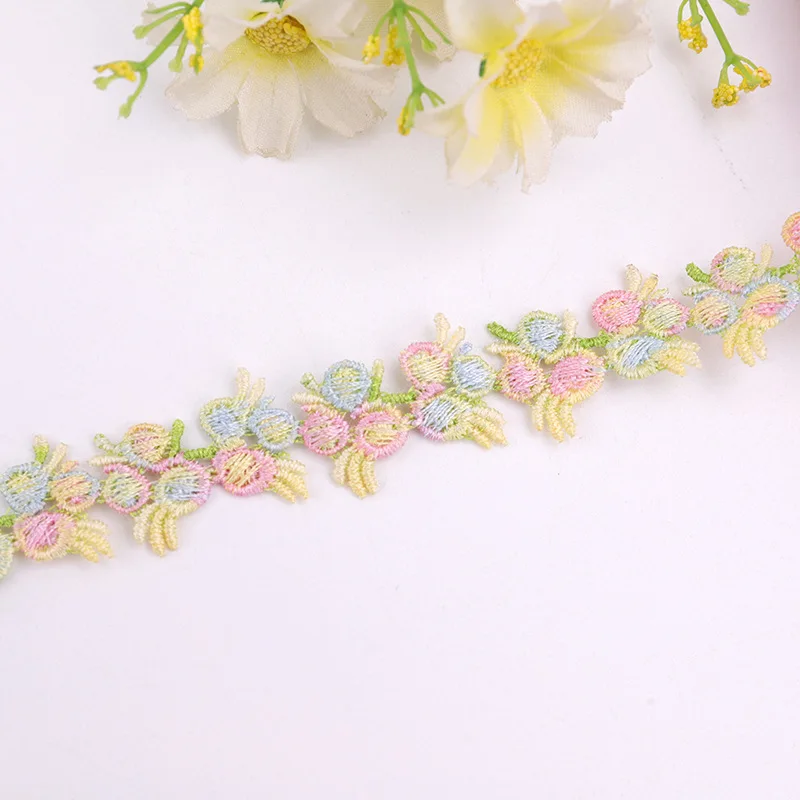 Decorative Lace High-grade 2cm Polyester Color Water-soluble Barcode Embroidery Lace