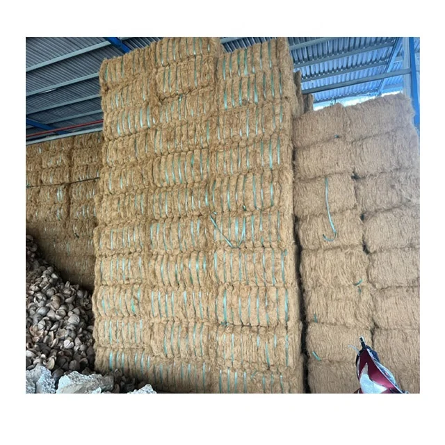 Cheap coconut fiber from Vietnam raw materials for production of coir nets and coconut products