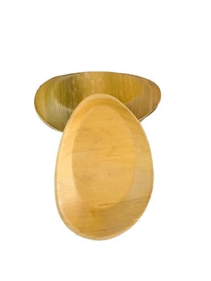 Disposable Palm Leaf Plates Birthday Party and Picnic 10 x 6.5 Inches Oval Shapes Plates USA UK CANADA