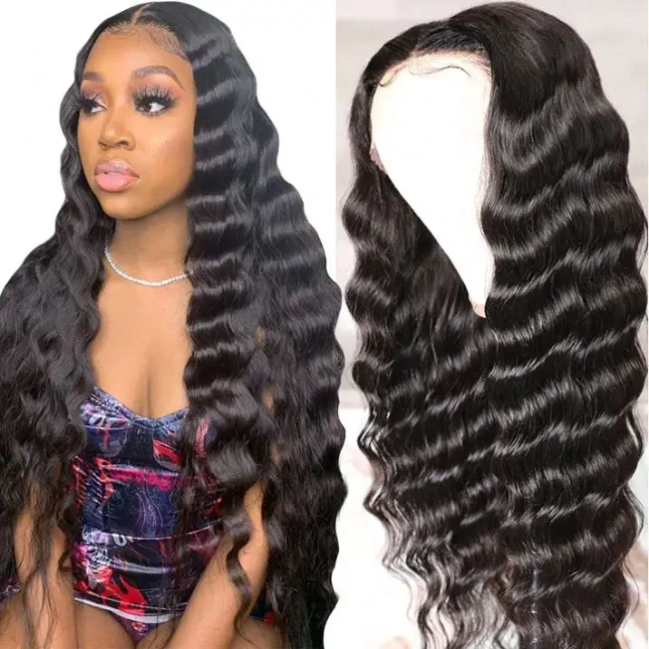 13X6 HD Peruvian Lace Frontal Wig Brazilian Virgin Swiss Closure Lace Front Bone Straight Human Hair Wigs For Black Women