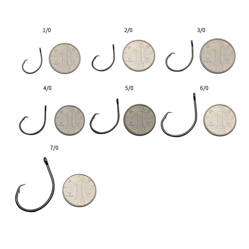 Mustad 39951NP-BN 1000 шт. ржавчины Крючки для рыбалки с большими колючками в глубоком океане высокие крючки
