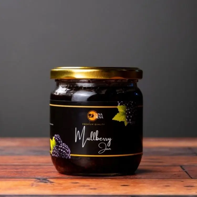 Exquisite 200g Mulberry Jam: Crafted from Seasonally Harvested Fresh Blackberries, Bursting with Natural Flavor and Goodness