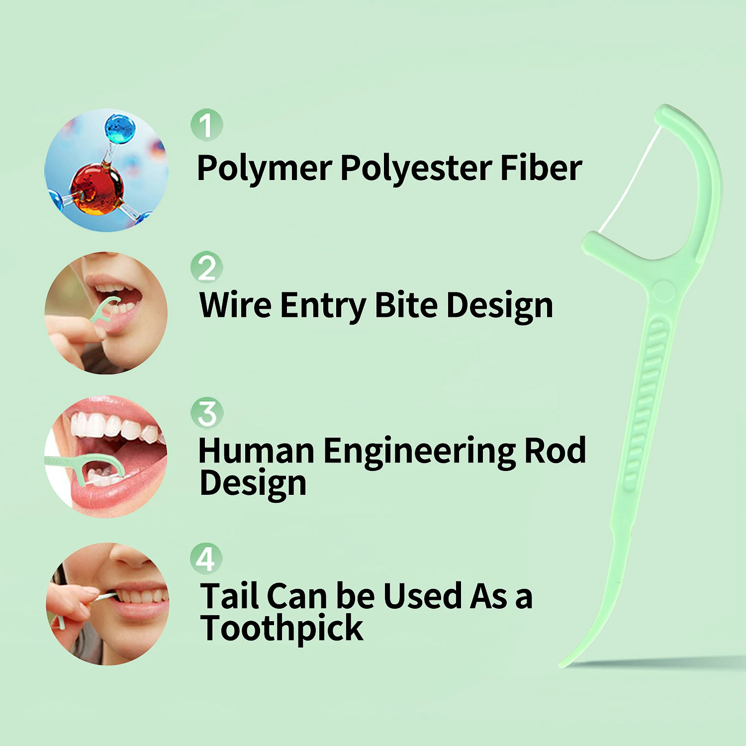 DYCROL 150 PCs dental floss toothpick pack of 3 boxes teeth cleaning teeth floss pick