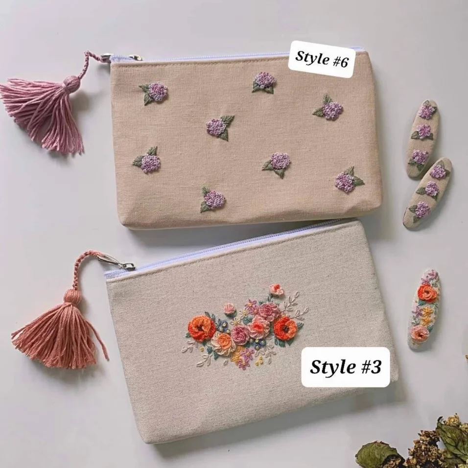Hand Embroidered Linen Bag With Embroidery Different Colors Linen Backpack 100% Soft Washed Linen OEM Made In Vietnam