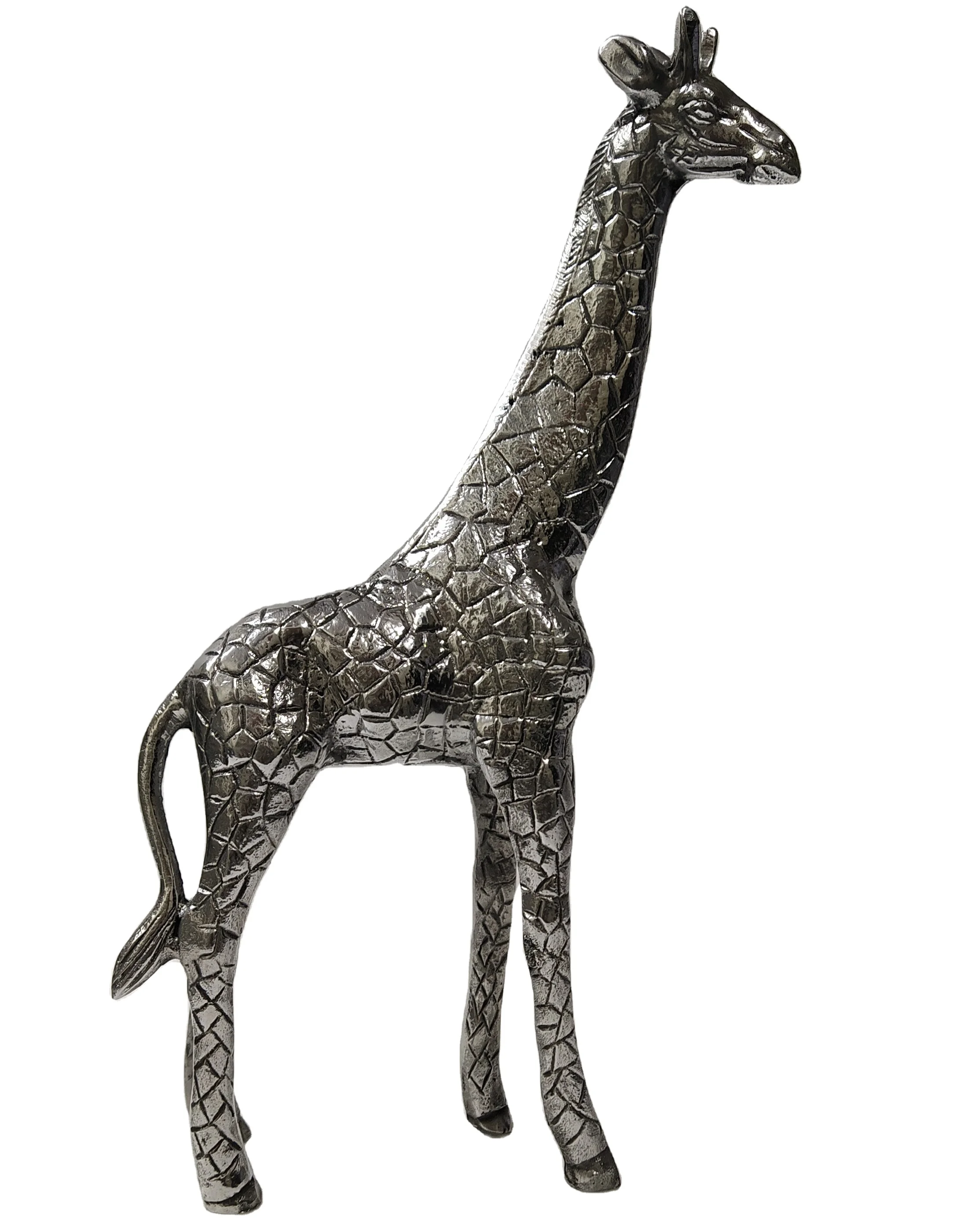GIRAFFE Large Decorative Metal Animal Sculpture Giraffe Statue Desk Top Decoration