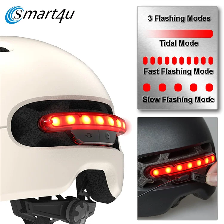 Smart4u helmets professional fall detection scooter smart helmet bike helm bremslicht bicycle helmets