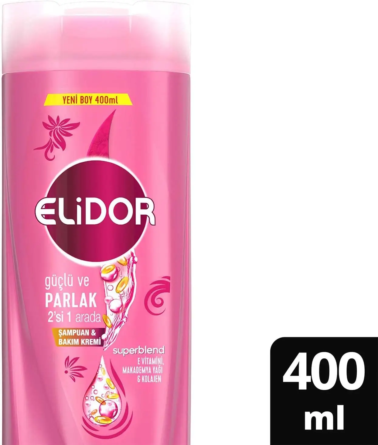 Elidor Superblend Hair Care Shampoo Instant Repair Care Vitamin C Keratin Ceramide 400 ml