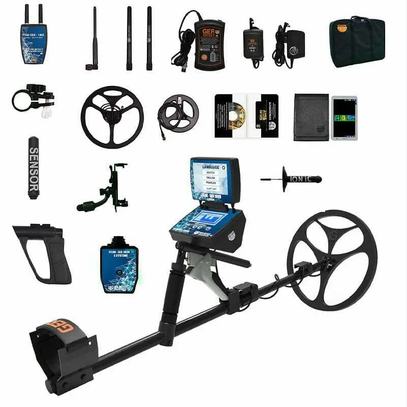 GER Detect Titan 1000 Metal Detector 3D 5 Multi Systems Deep Geolocator multi system metal detector