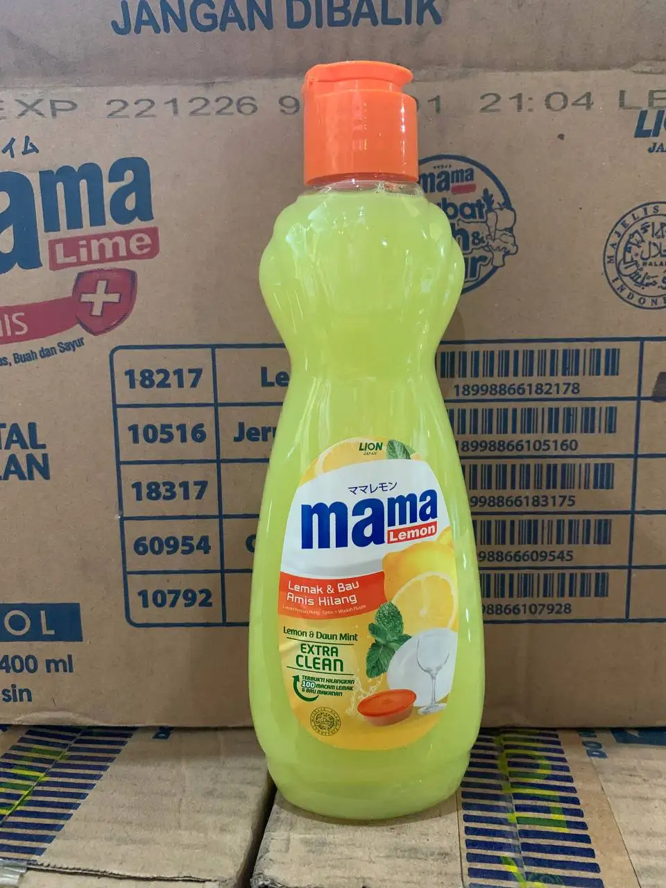 Kitchenware Dishes Plate and Glass Cleaning Soap Lime Natural Ingredients Mama Dishwashing Liquid