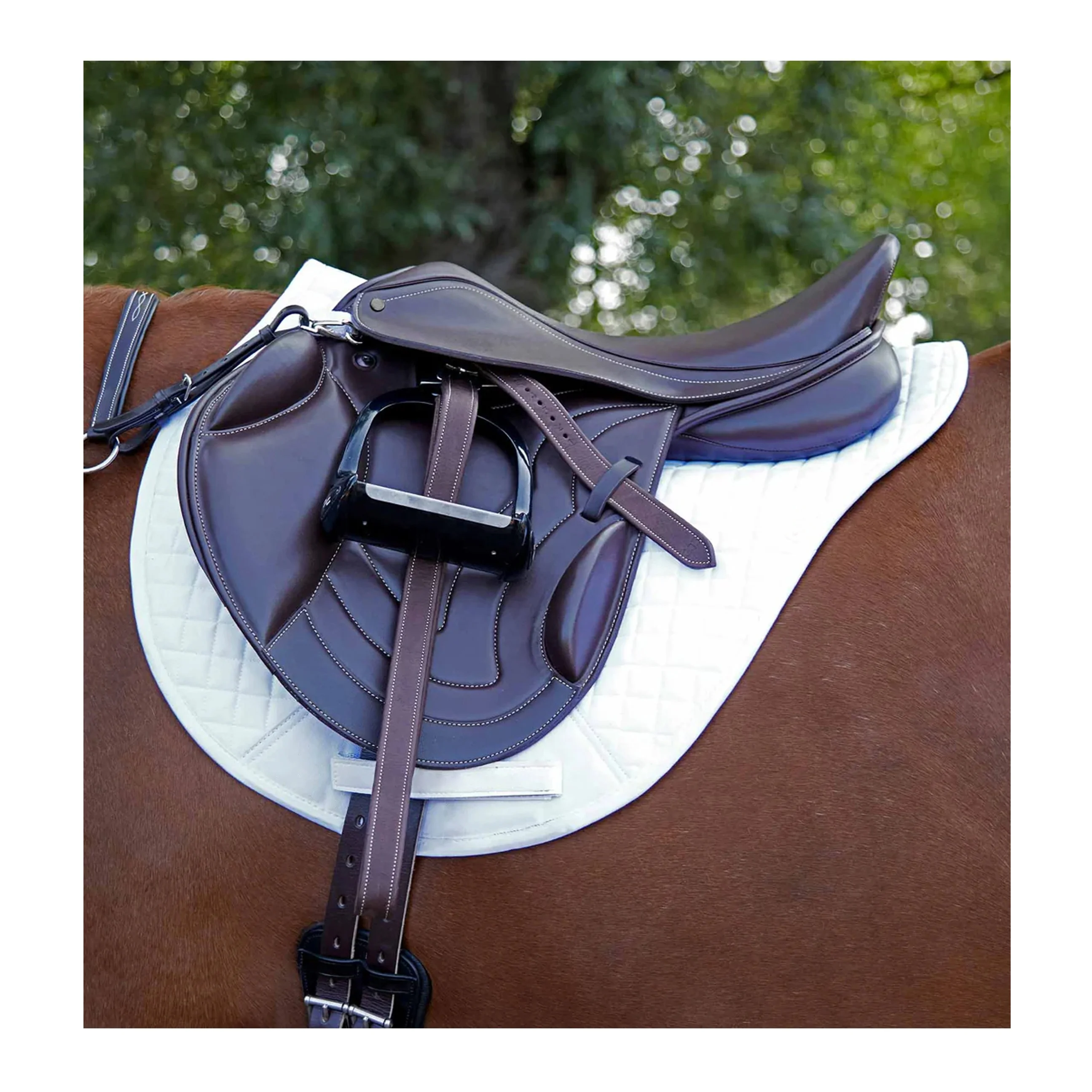 Premium Quality Synthetic Leather Custom Equipment Horse Monoflap Cross Country Saddle English Horse Racing Products from India