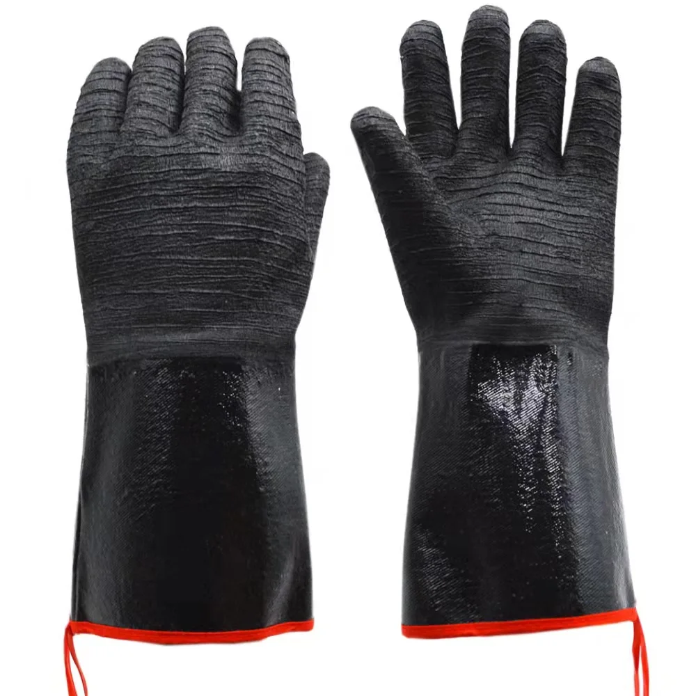 Hot Sale 14 Inches Bbq Grill Oven Gloves,Heat Resistant-smoker,Cooking Barbecue Gloves Barbecue Neoprene Gloves