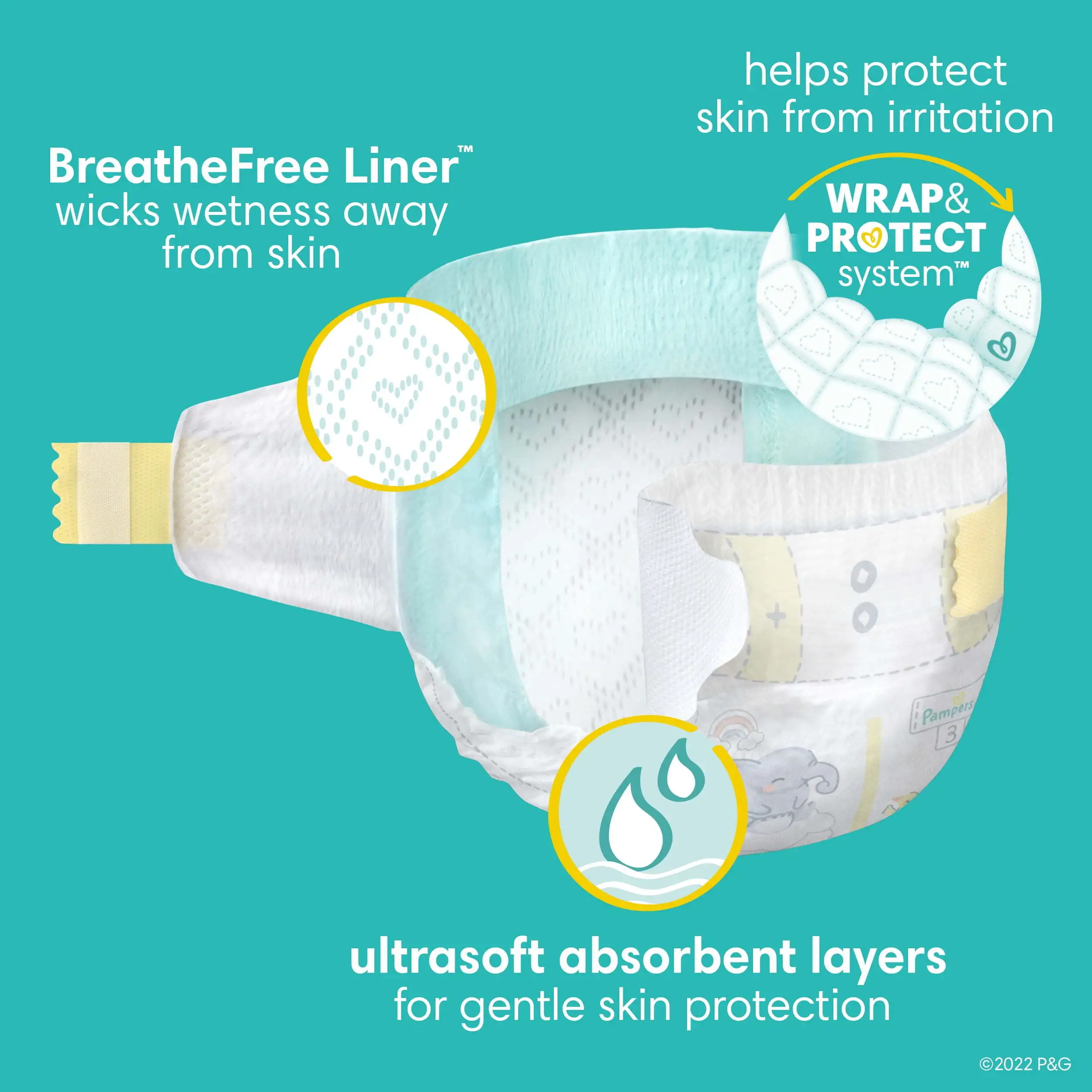 Pampers Swaddlers Baby Diapers Size 5, 100 Count (Select for More Options)